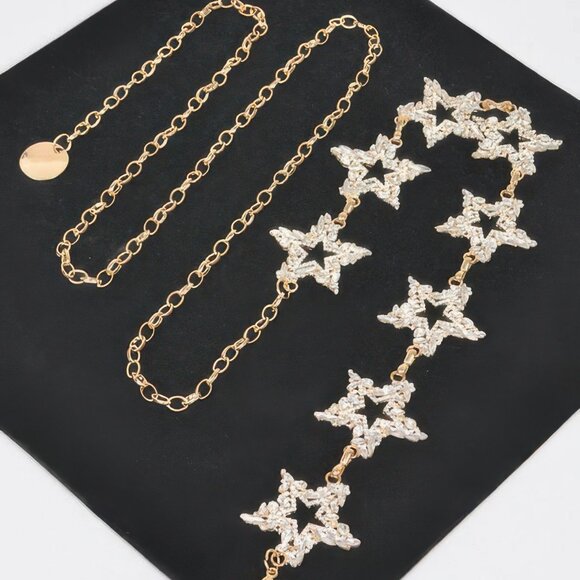 Glass Star Plus Size Chain Belt - Picture 3 of 4